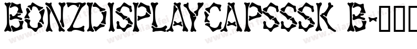 BonzDisplayCapsSSK B字体转换